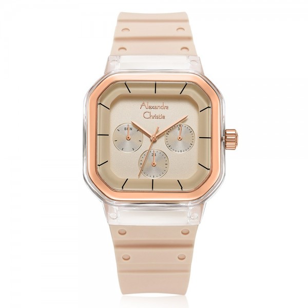 Alexandre Christie AC 2811 Silver Peach Rubber BFRRGRG